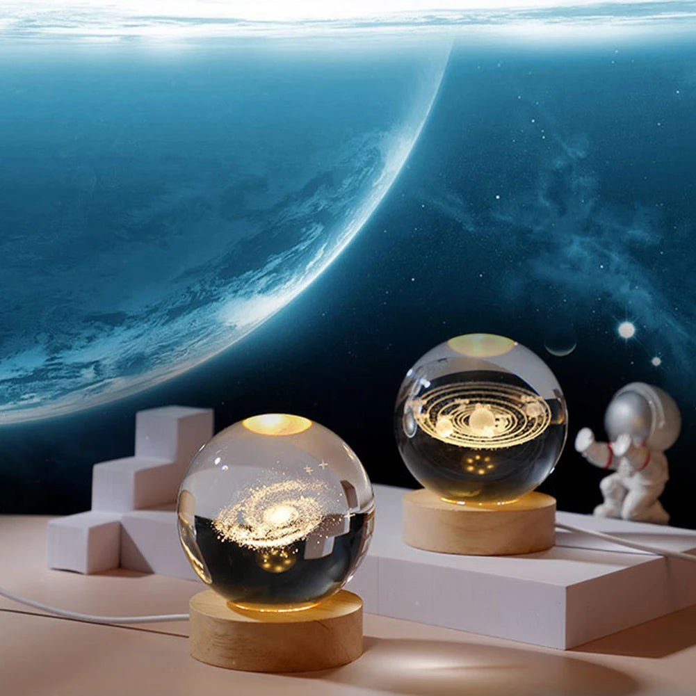 Ball Lamp with Galaxy and Planetary