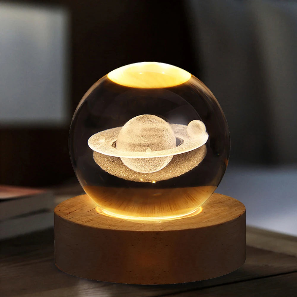 Ball Lamp with Galaxy and Planetary
