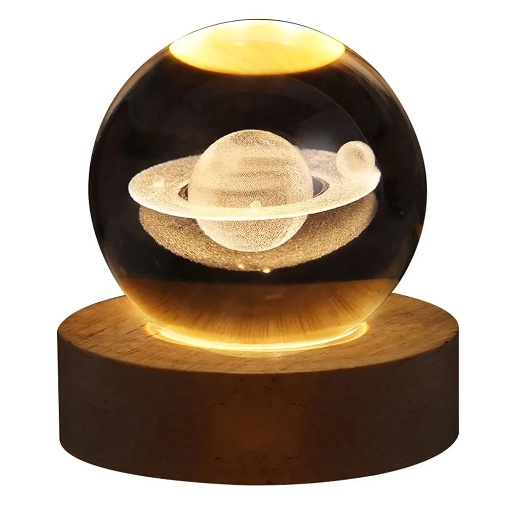 Ball Lamp with Galaxy and Planetary