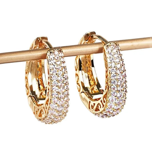 Radiance Gold Hoop Earrings