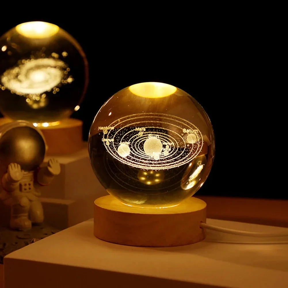 Ball Lamp with Galaxy and Planetary