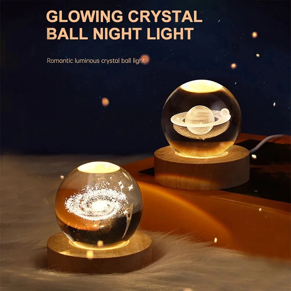 Ball Lamp with Galaxy and Planetary
