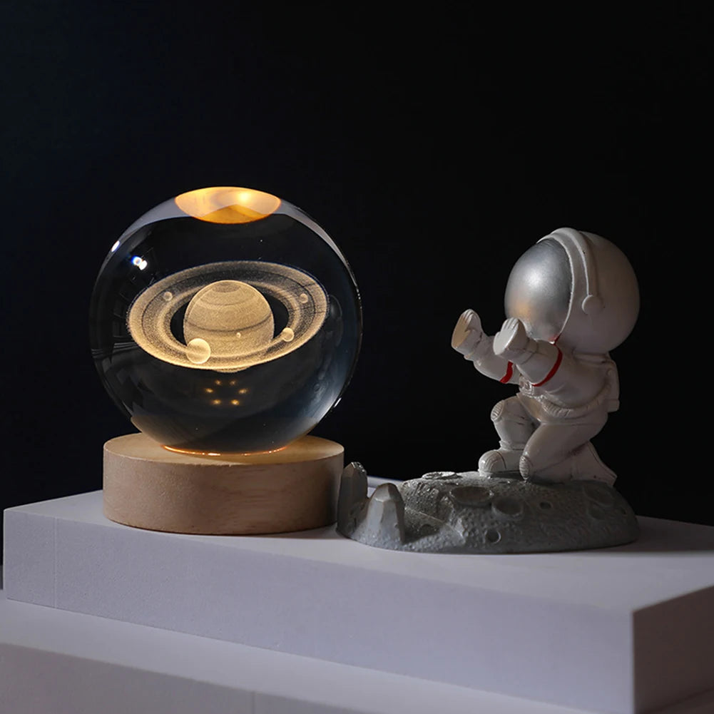 Ball Lamp with Galaxy and Planetary