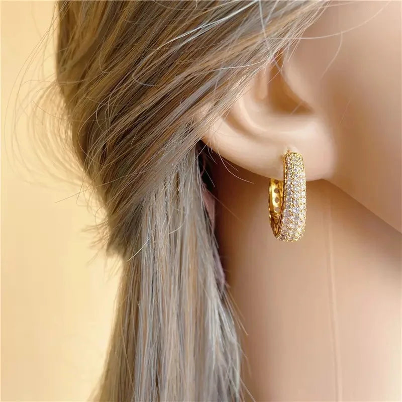 Radiance Gold Hoop Earrings