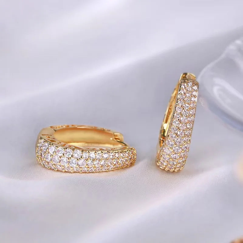 Radiance Gold Hoop Earrings