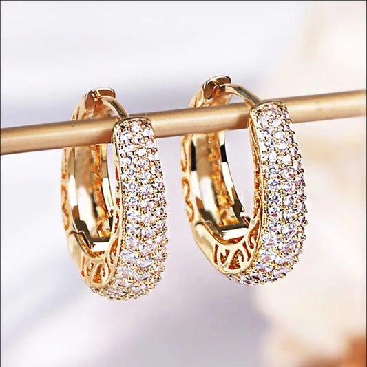 Radiance Gold Hoop Earrings